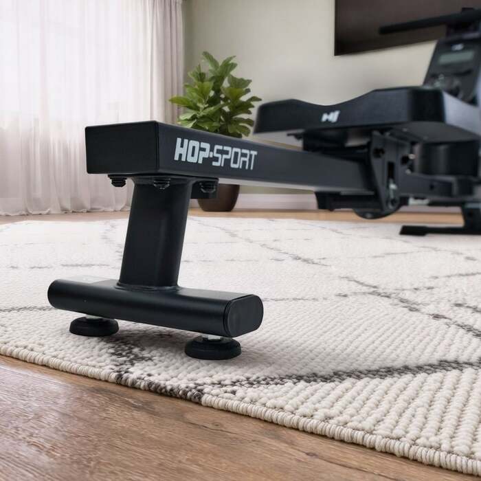 Гребний тренажер Hop-Sport HS-085R Bazel магнітний чорно-золотистий