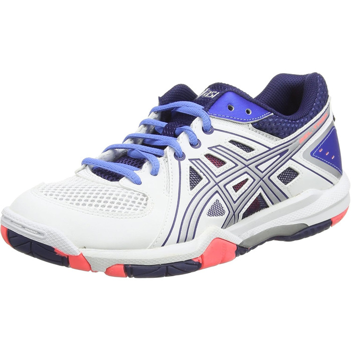 Жіночі волейбольні кросівки Asics Gel-Task, 42.5 EU, білий, білий, блакитний, корал