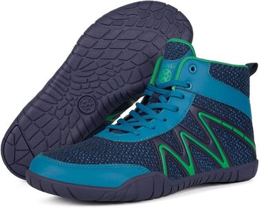 Чоловічі борцівки, боксівські туфлі, фітнес-кросівки з підошвою, що не залишає слідів, 47 EU, широкі, синьо-зелені