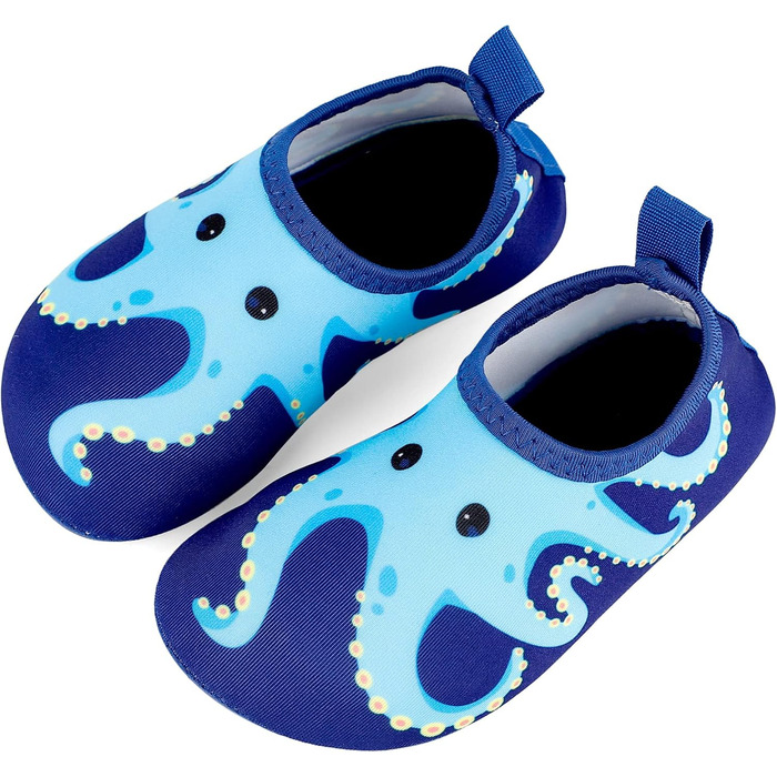 Дитячі шльопанці для плавання та басейну: антиковзкі, швидковисихаючі, для дівчаток та хлопчиків (22/23 EU, Navy Blue)