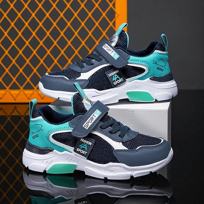 Дитячі халапи/спортивні кросівки для дому та вулиці: зручні, дихаючі, з антиковзанням, блакитні (35 EU)