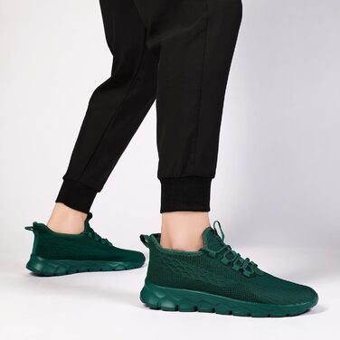 Кросівки для чоловіків: бігові, для ходьби, фітнесу, літні. Зелені, 49 EU