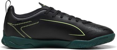 Дитячі футбольні бутси PUMA Ultra 6 Play It Jr для гри на твердих поверхнях (32 EU, Puma Black Fizzy Light Green)