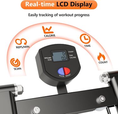 Степер для м'язів та витривалості, регульований, чорний