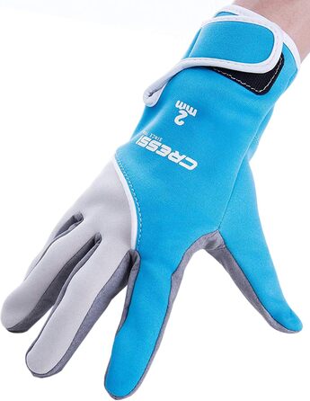 Рукавички для водного спорту Cressi Tropica Amara/Neopren 2 мм (Синій/Сірий, S)