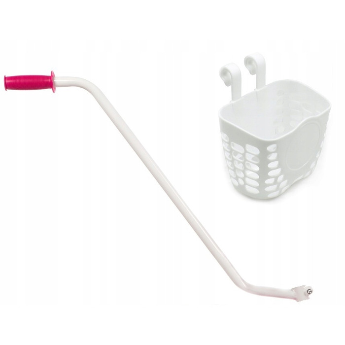 Дитячий велосипед Mexller BMX 16 дюймів, рожевий, для дівчинки, з кошиком