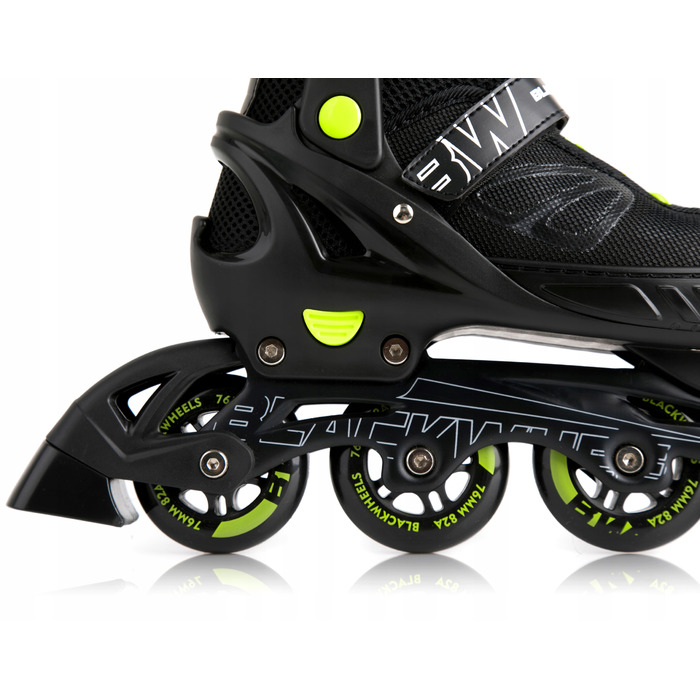 Регульовані ролики Blackwheels Sonic, р. 36-39, чорно-зелені