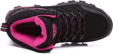 Трекінгові черевики для туризму: жіночі та чоловічі, зручні, легкі, з неслизькою підошвою, розміри 36-45 EU, кольори чорний та рожевий