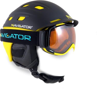 Лижна маска NAVIGATOR OMIKRON, унісекс, жовта, для сноуборду та гірських лиж, універсальний розмір