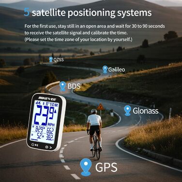 Велокомп'ютер GPS бездротовий водонепроникний 2.4