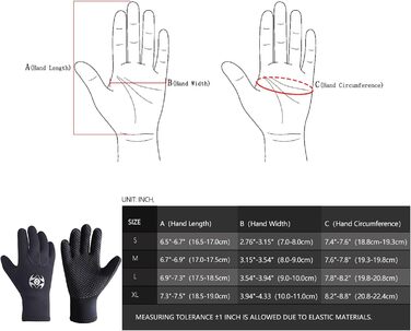 Неопренові рукавички PAWHITS 3 мм для плавання, дайвінгу, каякінгу та серфінгу (чоловічі/жіночі)