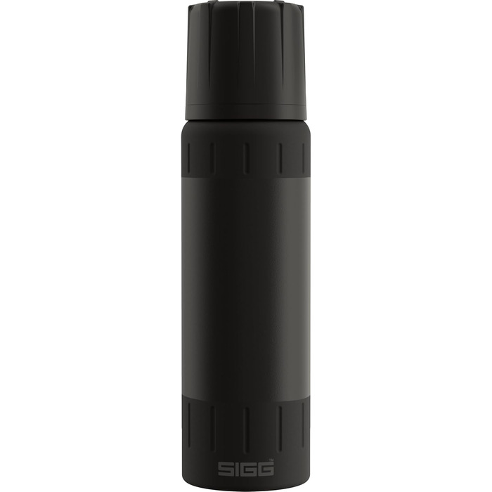Термос SIGG Alpine Star 0.75 л — ізольована пляшка для напоїв із чашкою, 20 годин гаряче, 72 години холодне, нержавіюча сталь, чорний, герметичний, BPA-free, для кемпінгу та подорожей