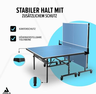 Стол для пінг-понгу JOOLA Rally Outdoor - професійний, розкладний, для вулиці, з сіткою