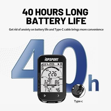 Велокомп'ютер GPS iGPSPORT BSC100S, 2,6