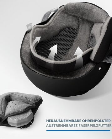 Шолом для гірських лиж та сноуборду OutdoorMaster Kelvin II унісекс, з системою вентиляції, матовий чорний, розмір M (54-58 см)