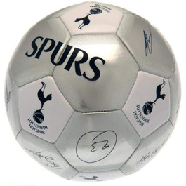 Футбольний м'яч Tottenham Hotspur FC з автографами, срібний, універсальний розмір