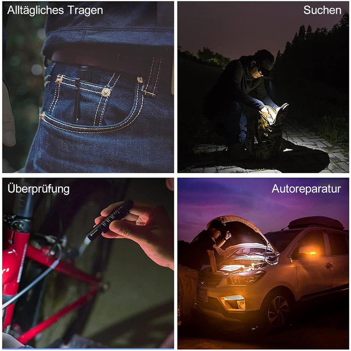 Ліхтарик Olight I3T EOS 180 люмен, міні, водонепроникний IPX8, алюмінієвий корпус, чорний - для кемпінгу та походів