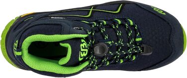 Черевики трекінгові та туристичні для дівчаток Brütting Guide High 34 EU, Колір: Морський, Лимонний