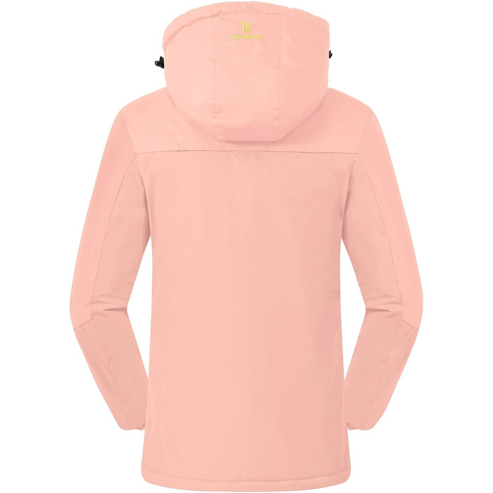 Жіноча тепла зимова куртка Rdruko Softshell з капюшоном, водонепроникна, для сноуборду, рожева, розмір M