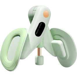 Тренер для впрас для тазового дна для жінок, обладнання для тренування тазового дна, безпечний обертання на 360°, плавне регулювання ваги 7-16 кг, обладнання для фітнесу для дому, зелений, без лічильника