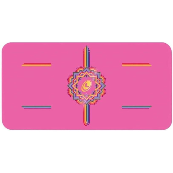 Йога-пад Liforme Grateful Pink – екологічний, нековзний килимок для колін, ліктів та долонь, біорозкладний, з унікальною системою вирівнювання