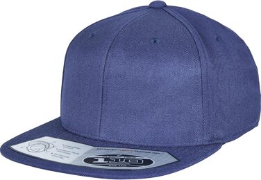 Кепка-снэпбек Flexfit для дорослих, регульована модель Fitted Snapback, темно-синя (Navy), універсальний розмір