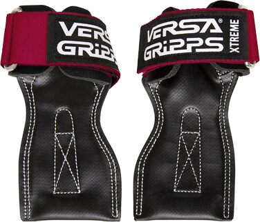 Versa Gripps Xtreme – найкращі тренувальні лямки для фітнесу, вироблені в США, розмір MED/LG, колір червоний