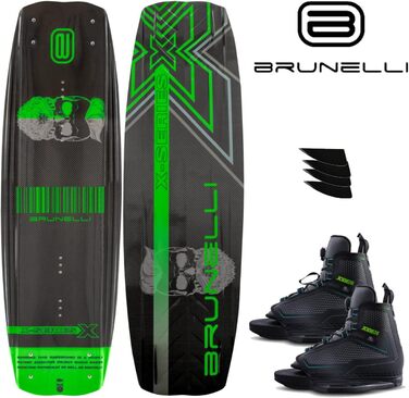 Комплект вейкборда Brunelli Carbon 138 см з кріпленнями Jobe Maze