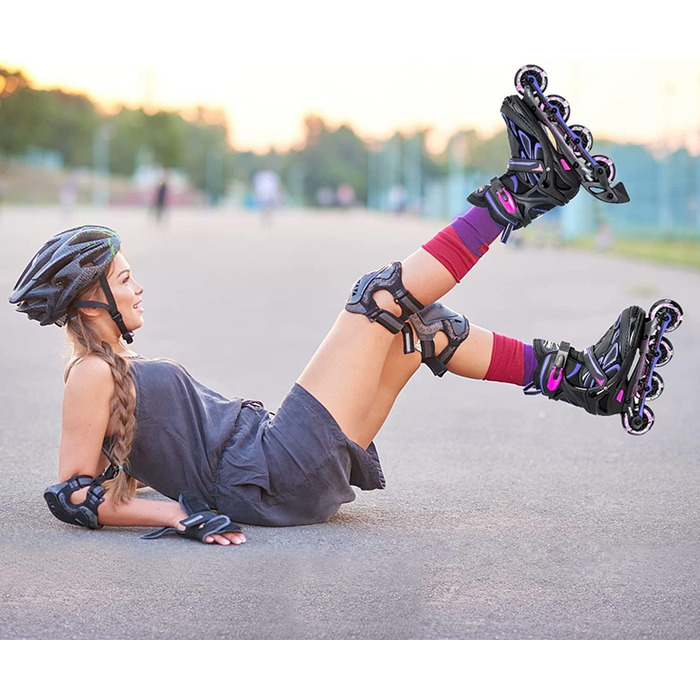 Інлайнери дитячі 2PM SPORTS регульовані, ролики для дівчаток/хлопчиків, розмір EU 37.5-41, фіолетовий