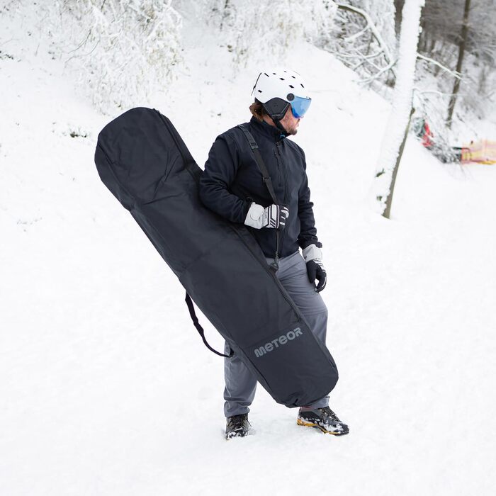 Чохол для сноуборду Meteor - до 167 см, водонепроникний, міцний, чорний