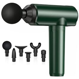 Масажер Lefity з 30 швидкостями та 6 насадками: для шиї, плечей, спини (зелений)