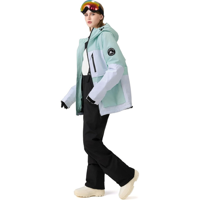 Костюм для сноубордингу та лижного спорту HOTIAN Daen (M, 167 GR+GR) - комплект куртка та штани, водонепроникний, вітронепроникний