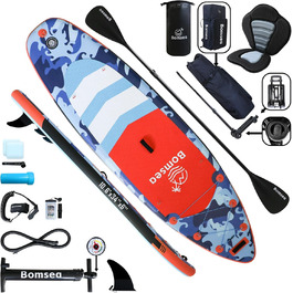 Надувний SUP Борд для SUP-бордингу (2 особи), 200 кг, блакитний