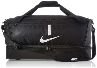 Спортивна сумка для футболу Nike Academy Team Seesack, чорна з білим логотипом