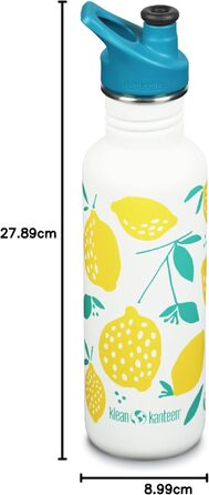 Пляшка для води Klean Kanteen, унісекс, лимонна, 1 л