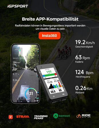 Велокомп'ютер iGPSPORT iGS630S GPS, 2.8