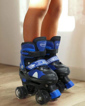 Дитячі ролики Ceestyle з регулюванням розміру, класичні ролики Disco з підсвічуванням, блакитні, розмір 27-37
