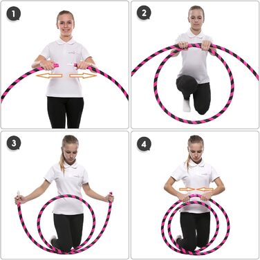 Hula Hoop Hoopomania для дорослих, початковий рівень, 105 см, неоново-синій обруч