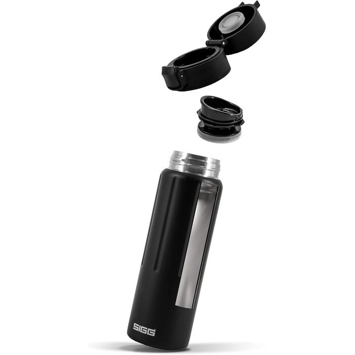 Термочашка SIGG Gemstone ONE 0.5 л, ізольована, з нержавіючої сталі, герметична, для кави to go, без шкідливих речовин, Obsidian