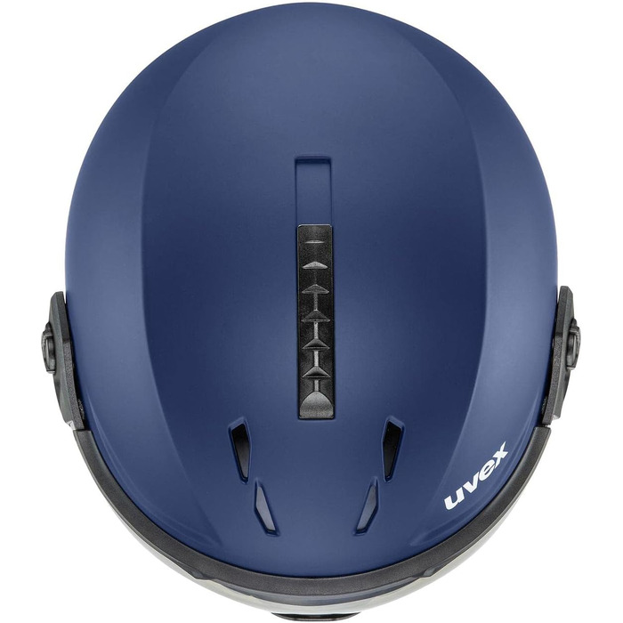 Гірськолижний шолом з візором uvex Instinct, унісекс, темно-синій, 56-58 см