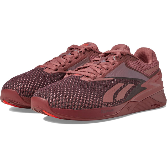 Кросівки Reebok Nano X3 для жінок, 39 EU, Sedona Rose/Maroon/Neon Cherry
