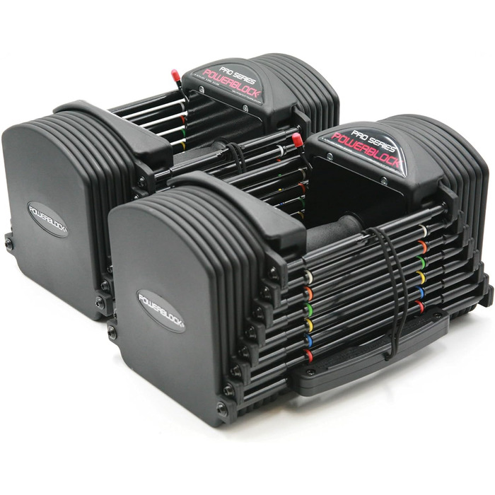 POWERBLOCK Універсальні регульовані гантелі Pro 50, чорні, для дорослих