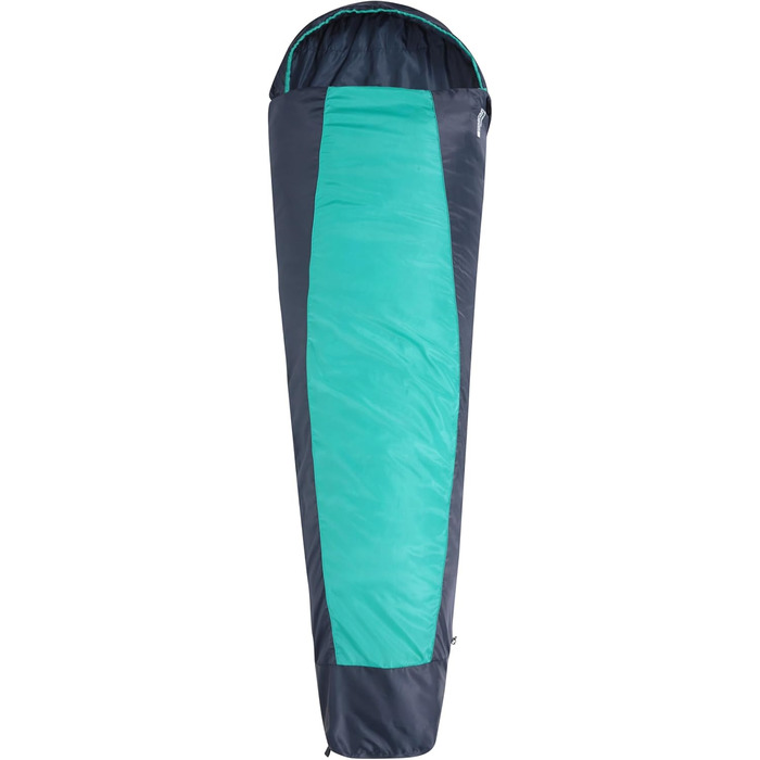 Сплячий мішок Mountain Warehouse Traveller 50 - 220 x 80 x 50 см - вітростійкий, блакитно-зелений