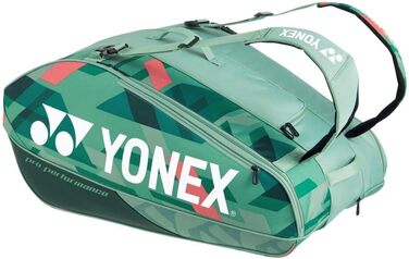 Тенісна сумка YONEX Pro на 12 ракеток, зелено-оранжева