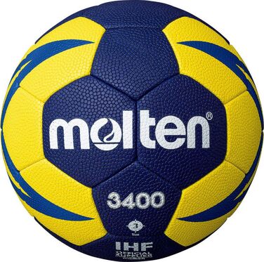 Гандбольний м'яч Molten H3X3400-NB, розмір 3, синій, тренувальний, поліуретан