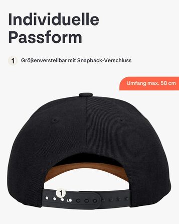 Кепка-снэпбек Johnny Urban Dean унісекс, регульований розмір, чорно-коричнева