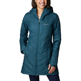 Жіноча зимова подовжена куртка з капюшоном Columbia First Generation Heavenly Long Hooded Jacket, колір Night Wave, розмір S