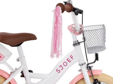 Дитячий велосипед Dolly 12 дюймів | для дівчаток 2-4 роки | з бічними колесами | проста збірка | білий