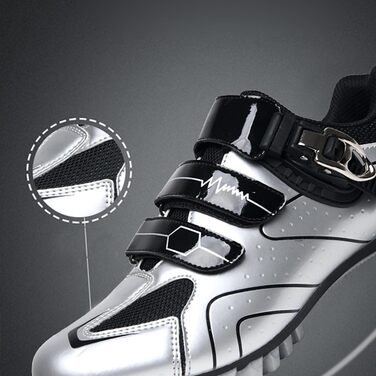 Велосипедні черевики для чоловіків та жінок, MTB, шосейні, кросівки, дихаючі, для катання на велосипеді, велосипедні черевики Spin MTB (39 EU, Синій градієнт)