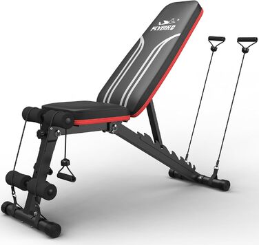 Регульована лавка FLYBIRD для домашнього спортзалу, універсальна лавка для силових тренувань, швидке складання, нова версія